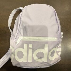 Purple adidas mini backpack